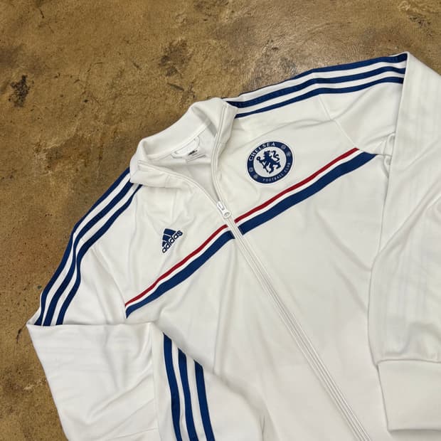 아디다스 흰파 화이트 첼시 져지 트랙탑 95