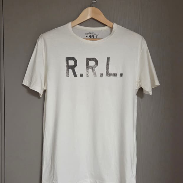 RRL 더블알엘 그래픽 로고 반팔 티셔츠 M