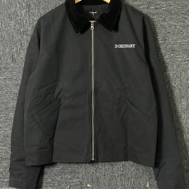 X:ORDINARY 블랙 코듀로이 칼라 자켓50