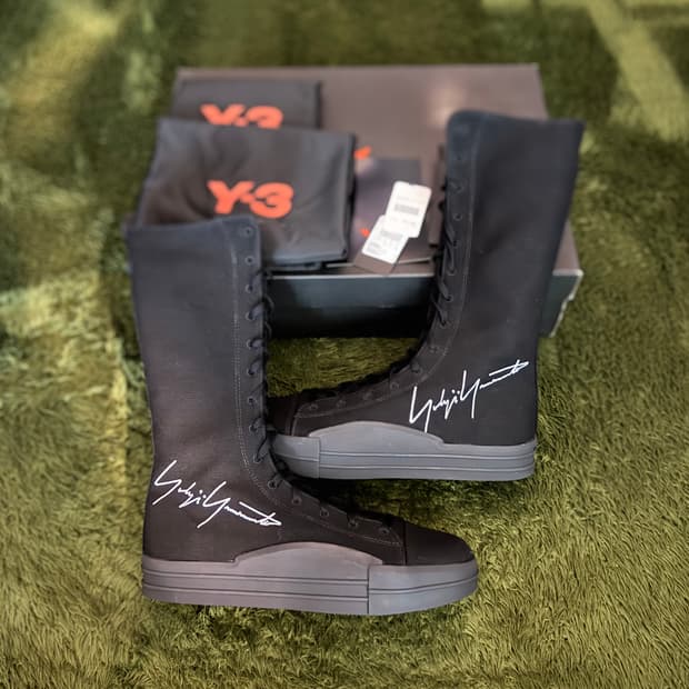 [275] Y-3 요지 야마모토 아디다스 유벤 엠브로더리 로고 부츠