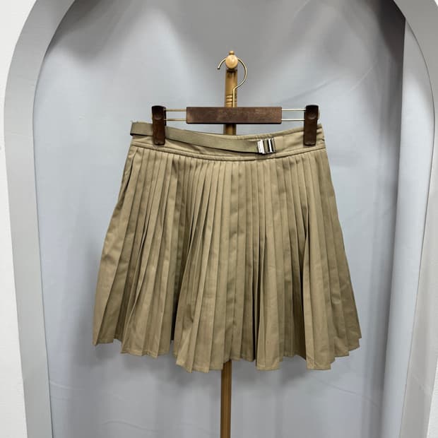 디올 개버딘 플리츠 스커트 36사이즈 