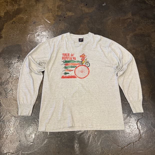 90s Fruit of the Loom 싱글스티치 투어드페퍼 롱슬리브 L