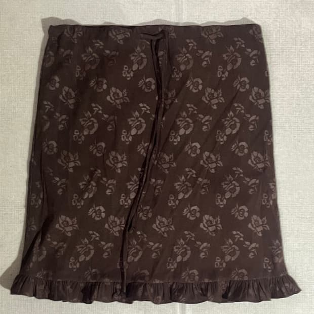 플라워패턴 스커트