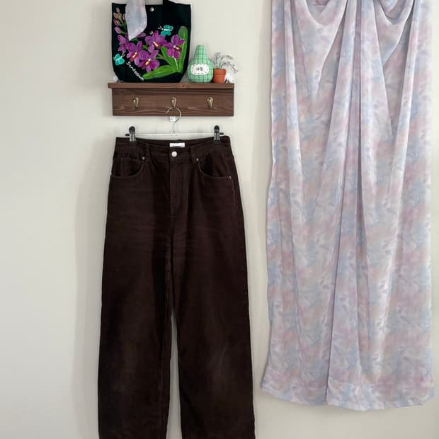 브라운 골덴 팬츠