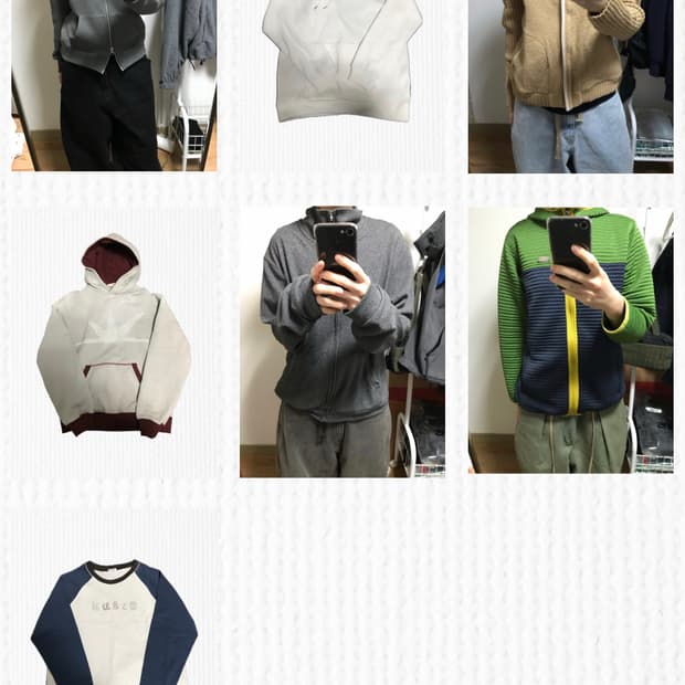 상의류 일괄판매(7개)