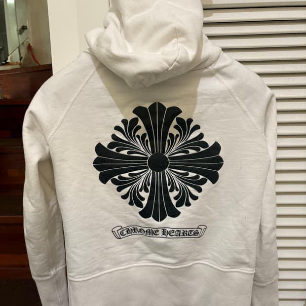 Chrome hearts 화이트 여성 후드집업 S size 
