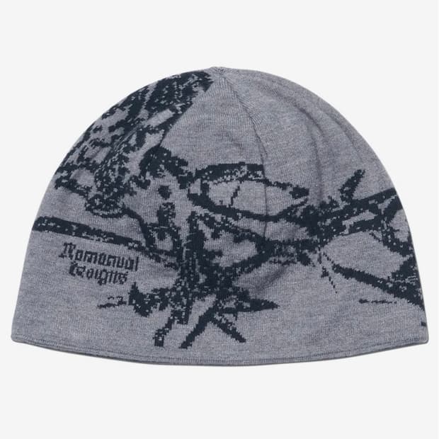 노매뉴얼 그래픽 자카드 비니 (그레이)