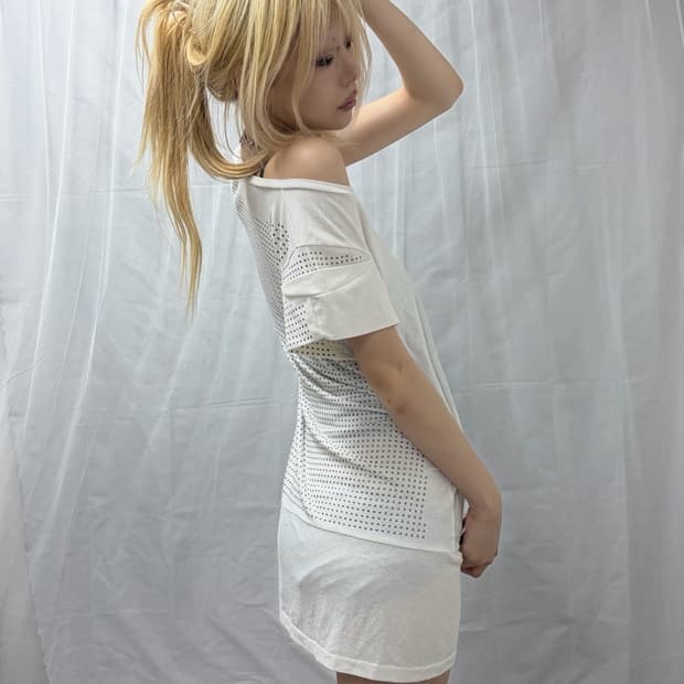 [E hyphen world gallery] Studded DRESS