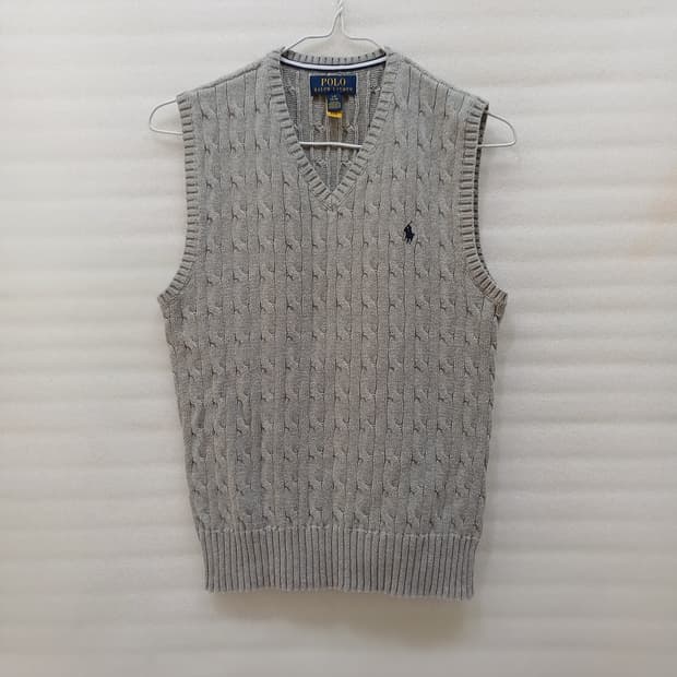 정품 폴로 랄프로렌 꽈배기 니트 조끼 아동 L 여성 XS 사랑봉봉