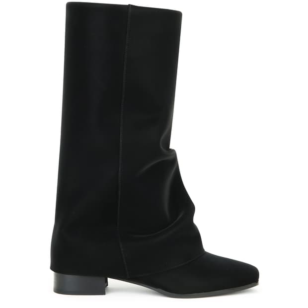 쓰리투에이티 링클 레더 부츠 245 블랙