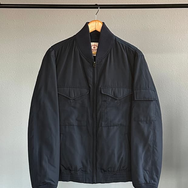 [M]브룩스 브라더스 패디드 봄버 자켓 네이비