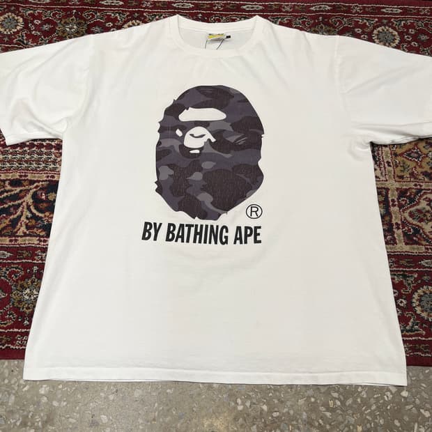 베이프 카모 로고 티셔츠 [ 2XL , 105 ]