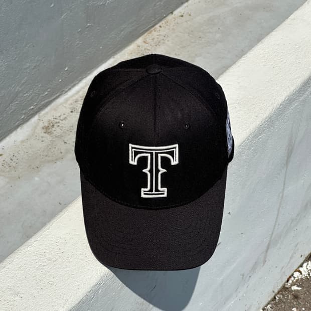 [S-M] MLB 엠엘비 T로고 블랙 볼캡 모자