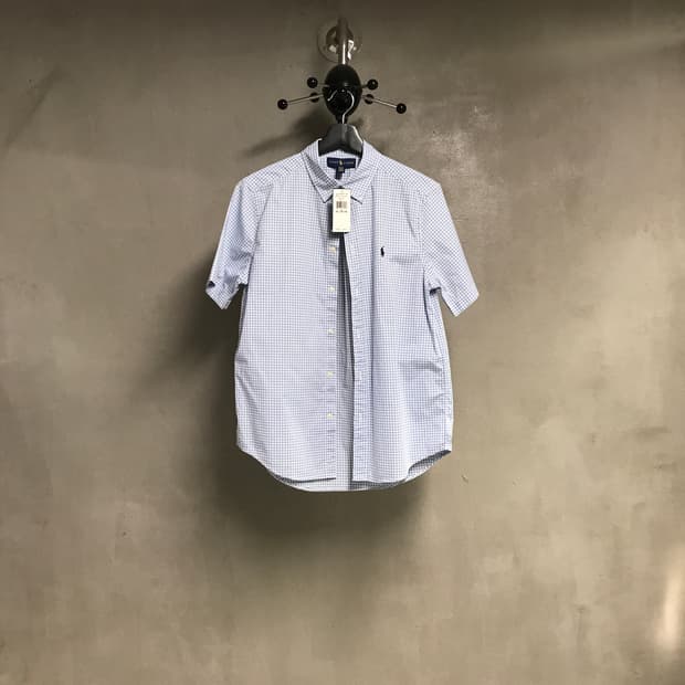 폴로 랄프로렌 깅엄 체크 반팔 셔츠 XL18-20