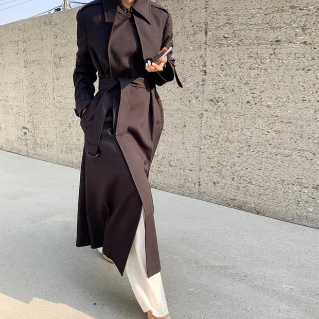 어라운드율(aroundyur) 무드 온 트렌치코트 프리사이즈