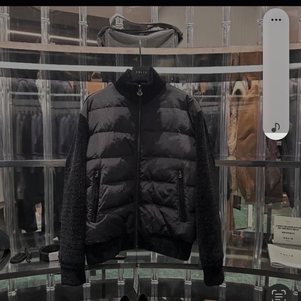 솔리드옴므25fw 벨벳 니트패딩 52