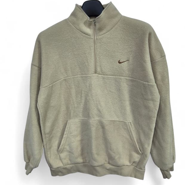 나이키 하프집업 플리스 맨투맨 베이지<st>