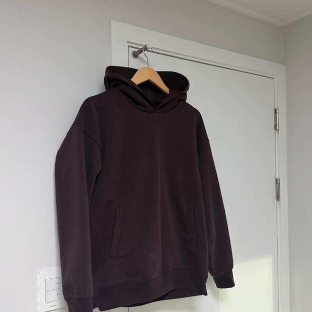유니클로C 다크브라운 후드티 L 사이즈
