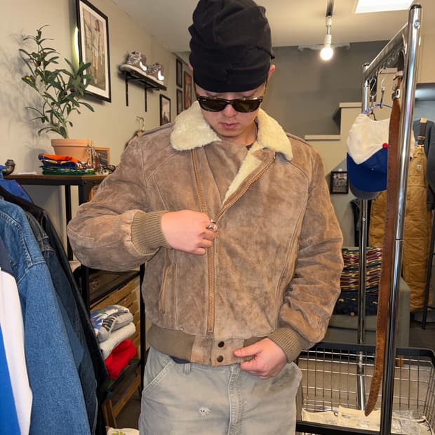 80’s Wilsons Leather rider heavy suede