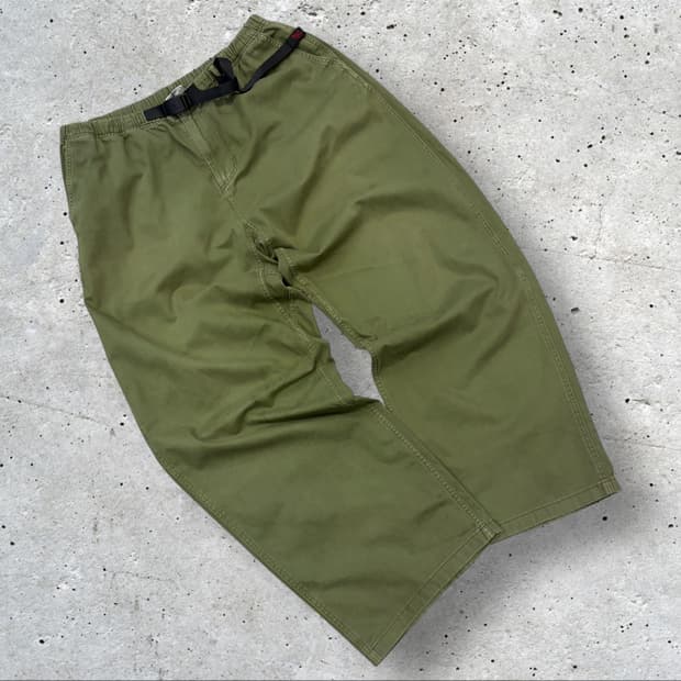 [2XL] 그라미치 카키 그린 면바지 코튼 팬츠 C856