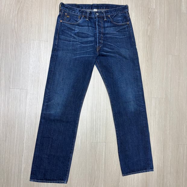 [34x32] RRL 셀비지 스트레이트 데님 made in usa
