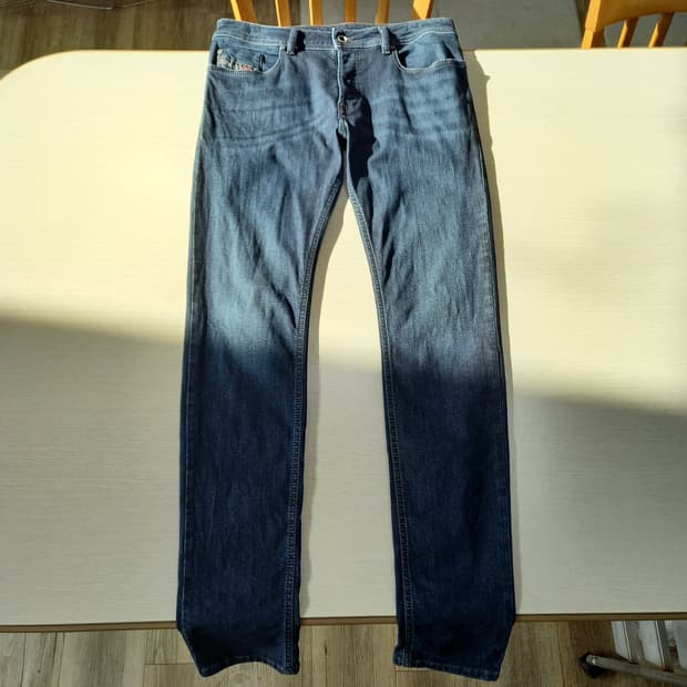 30 DIESEL 골반 워싱 스판스키니 진청 30-145