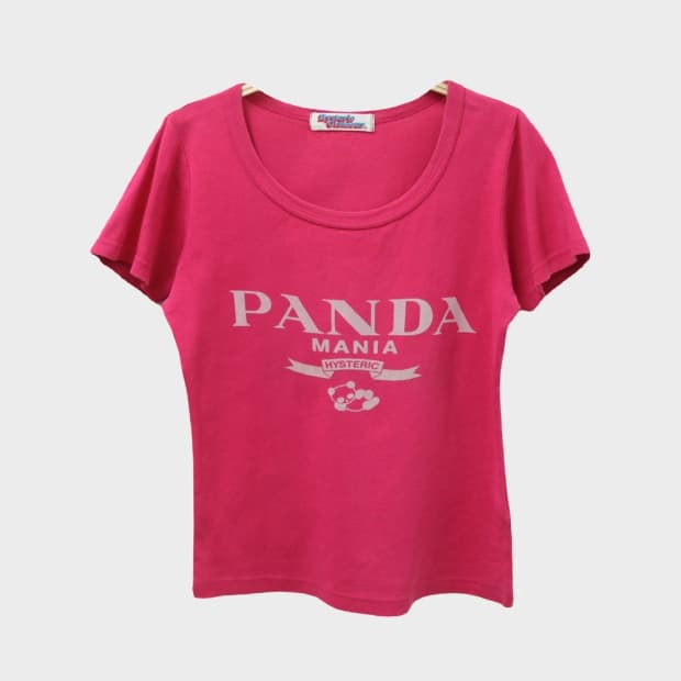 히스테릭 글래머 유넥 반팔 티셔츠 66788