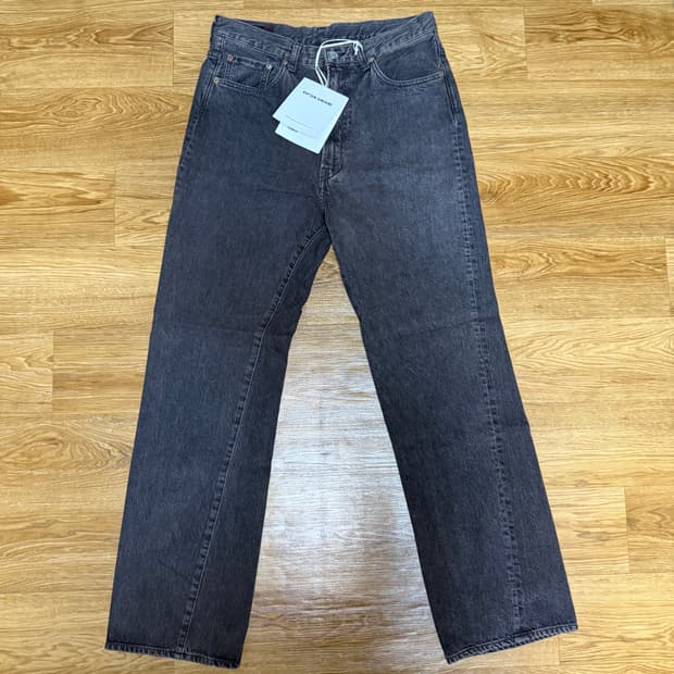 캡틴선샤인 스케이트 슈컷 데님 팬츠 블랙 32