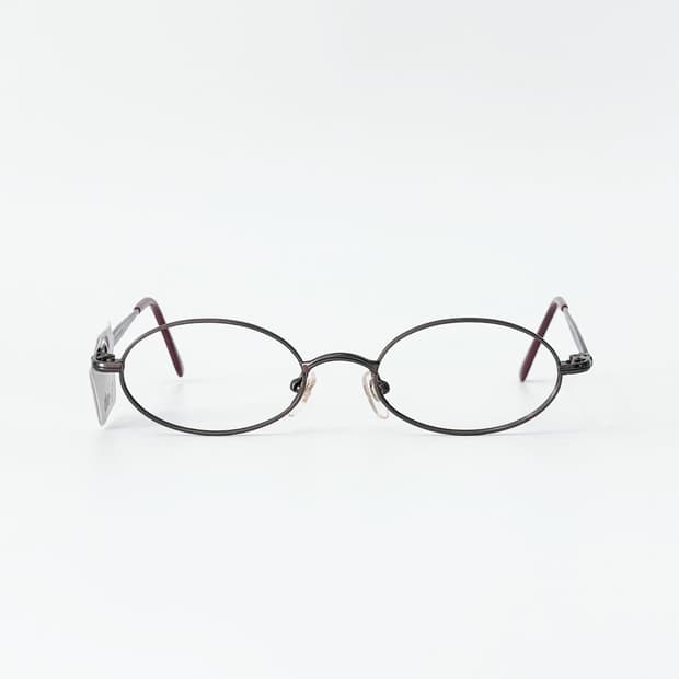 Close-up 브라운 오벌 메탈 데드스탁 빈티지안경