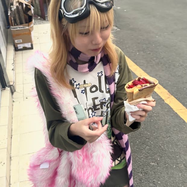 빈티지 y2k 그런지 버니 프린팅 나그랑 티셔츠