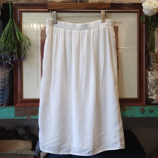 90s 유럽빈티지 화이트 로맨틱 블라우스 롱 스커트 50