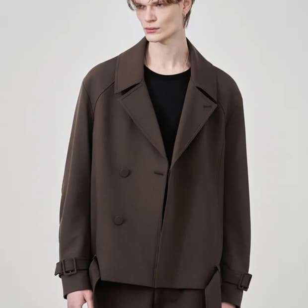 드로우핏 숏 트렌치코트 자켓