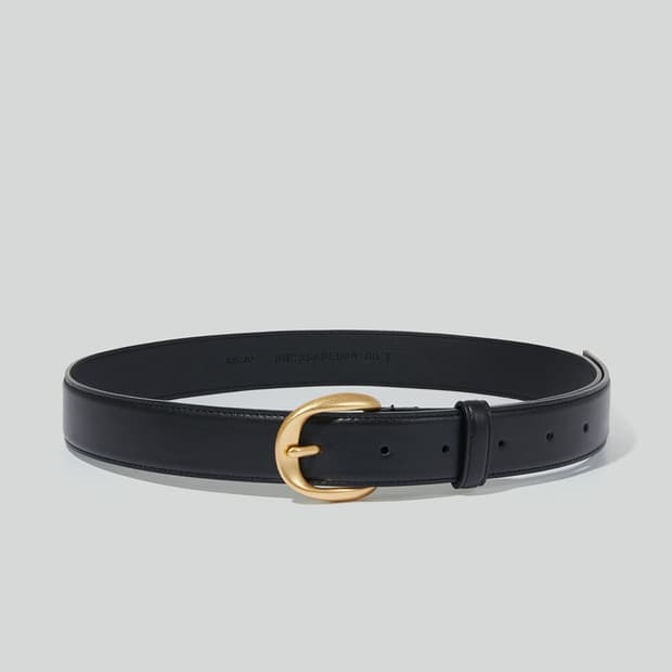RECTO Signature Round Buckle Belt (Gold)