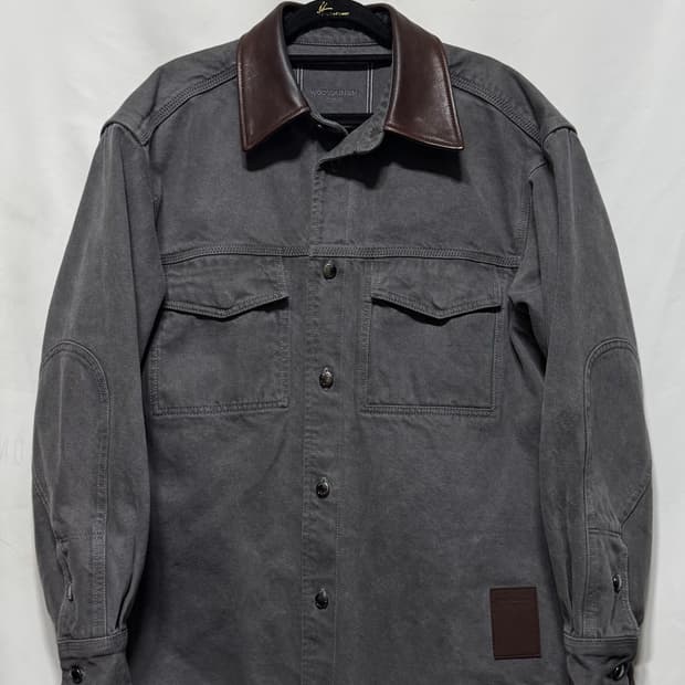 46 우영미 그레이 다잉 데님 셔츠