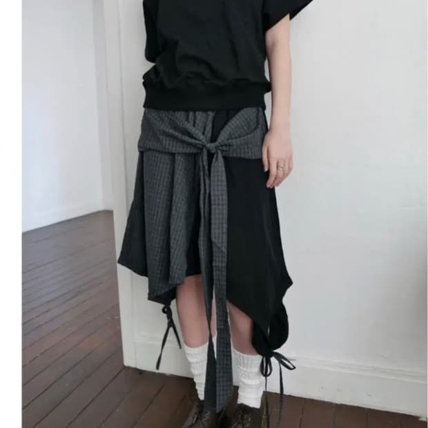 베이비랩 레이어드 스커트 클라따빈티지히피디피