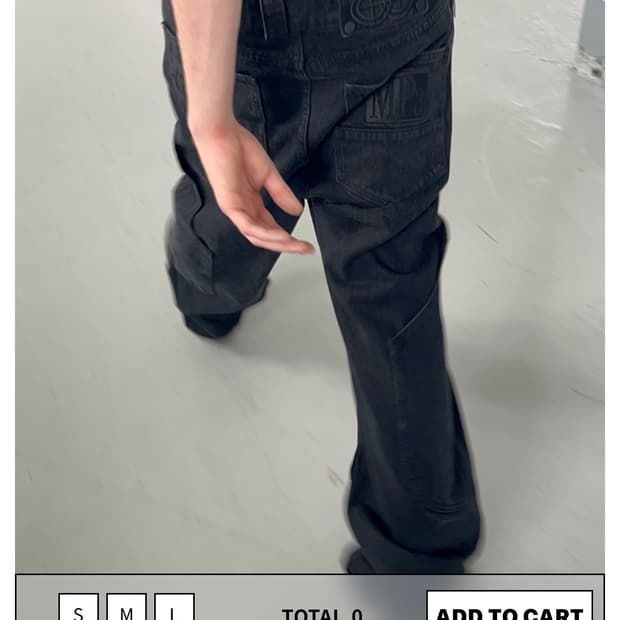  플라스틱 프로덕트MPa CALF POCKET PANTS (BLACK) 