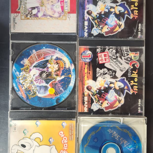 하얀마음백구, 파랜드택틱스3, 요정전설3, 프메다2,3 게임CD 7개