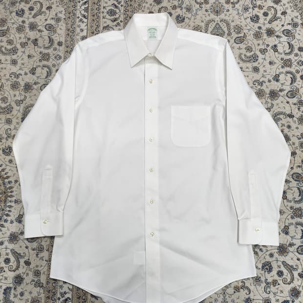 브룩스 브라더스 화이트 셔츠 15-2/1 (100-103)