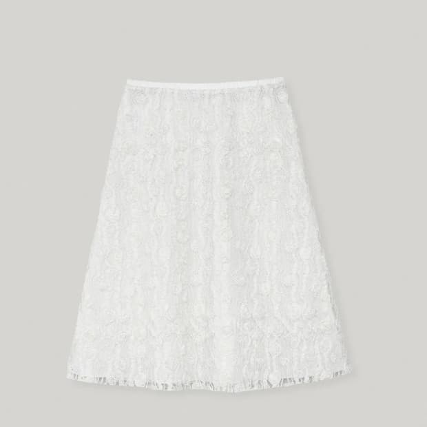 Lo61 스커트 uki embroidery skirt