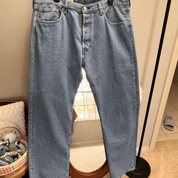 [새상품/Big E,38*32] 리바이스 프리미엄 501 오리지널 연청