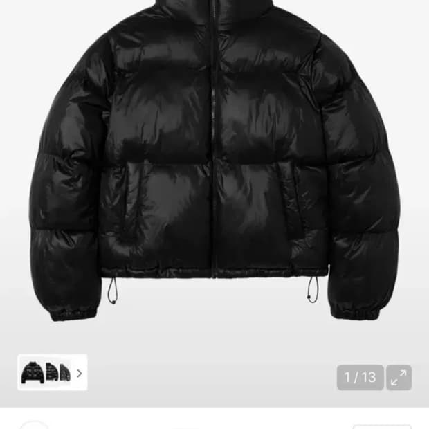 아메스 월드와이드 크롭 패딩 Small 새상품