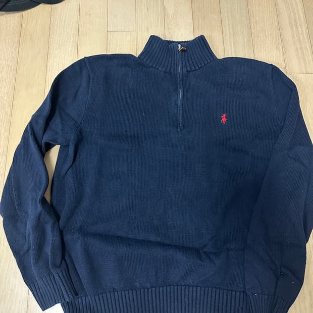 [M] 폴로 하프집업 니트