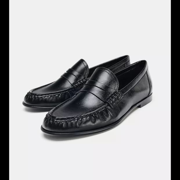 [새상품] 자라 소프트 셔링 로퍼 37