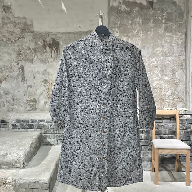 비비안 웨스트우드 레드라벨 플로랄 orb 로고 미니 원피스