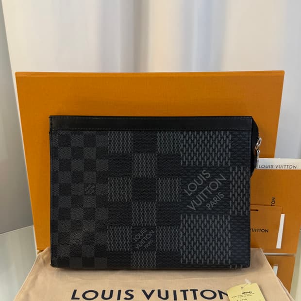 [정품] 루이비통 다미에 그라파이트 보야주 클러치백 N60444