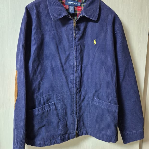 폴로 랄프로렌 골프 코듀로이 자켓 네이비 점퍼 라지
