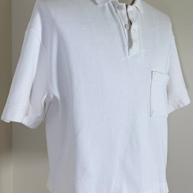 캐피탈 KAPITAL 와플 반팔 폴로 화이트 2사이즈 