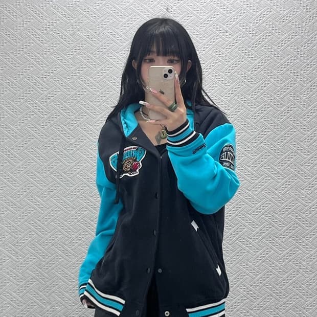 미첼엔네스 NBA 희귀 레트로 벤쿠버 그리즐리 바시티자켓 L C11513