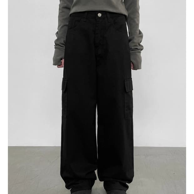 블랙업 카고팬츠