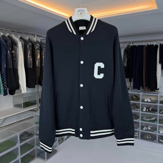 [리오브전포점] 셀린느 테디 백로고 컬리지 바시티 자켓